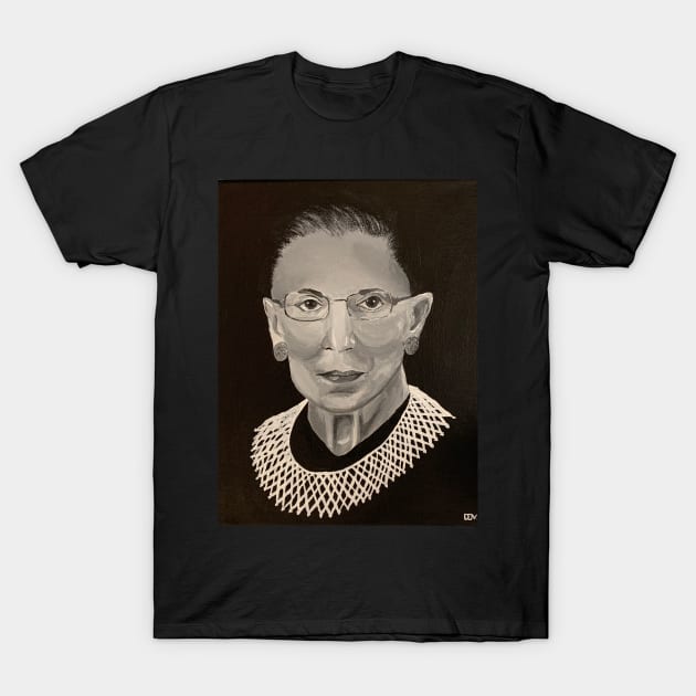 Ruth Bader Ginsburg T-Shirt by ArtbyDJV